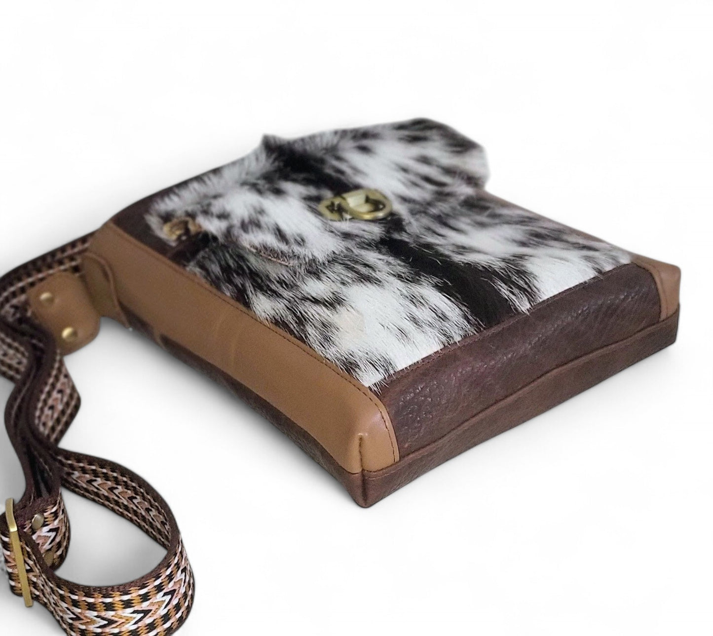 Dayla Crossbody in Leather Brown Western