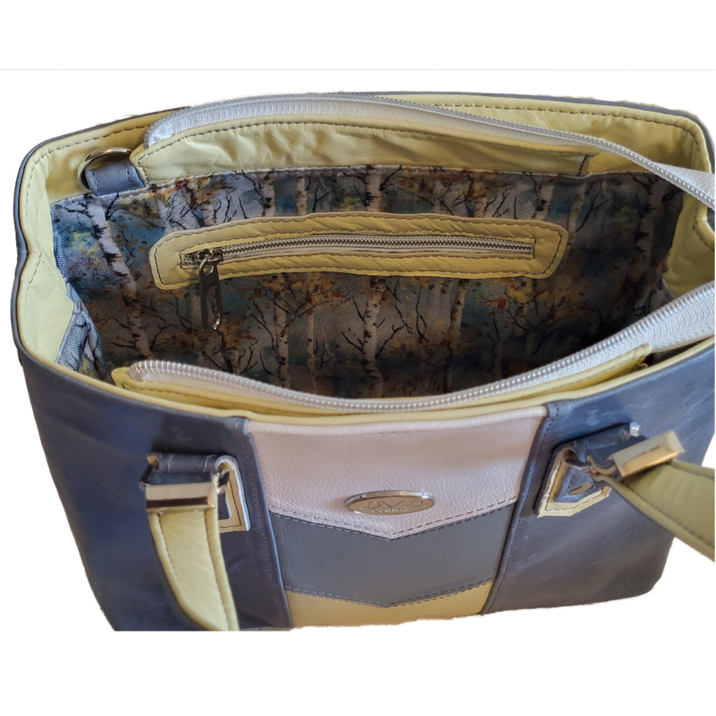 Chevron Anna Bag in Leather