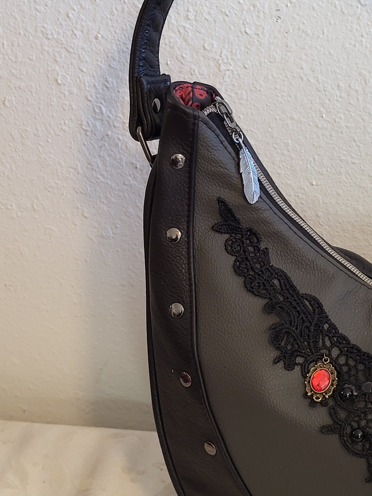 Gothic Karola Hobo in Leather