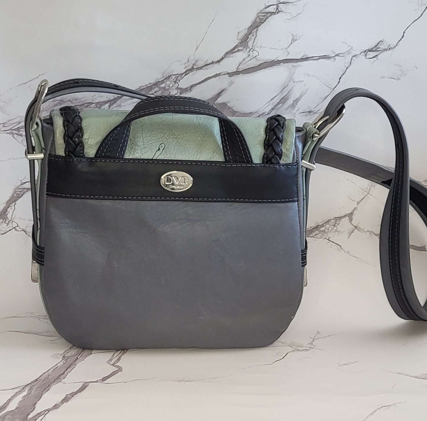 Wild Horse Maddy Saddle Bag - Green/Gray